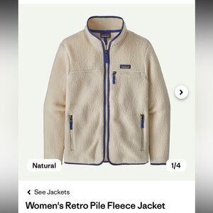 Patagonia Off-White Retro Pile Fleece Jacket